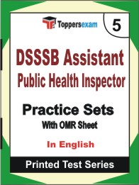DSSSB Assistant Public Health Inspector Book in English - Mock Test / Practice Set