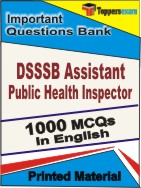 DSSSB Assistant Public Health Inspector Book in English - Objective MCQ