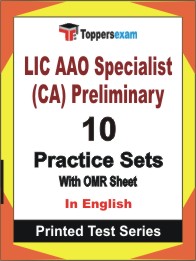 LIC AAO Specialist (CA) Preliminary Book in English - Practice Set