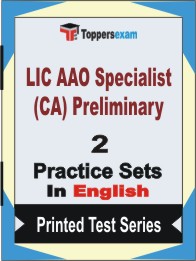 LIC AAO Specialist (CA) Preliminary Book in English - Question Paper / Practice Set