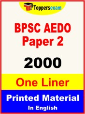 BPSC AEDO (Paper 2) One Liner Book in English