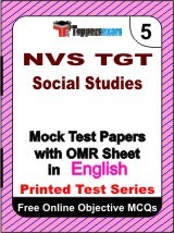 NVS TGT Social Studies Exam Mock Test Papers (Book) in English