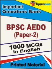 BPSC AEDO  (Paper-2) Book in English - Objective MCQ