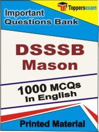 DSSSB Mason Book in English - Objective MCQ