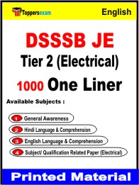 DSSSB JE Tier 2 (Electrical) One Liner Book in English