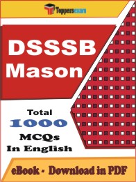 DSSSB Mason PDF Book in English - MCQ / Objective Questions