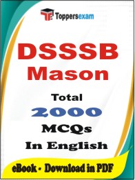 DSSSB Mason PDF Book in English - MCQ / Objective Questions