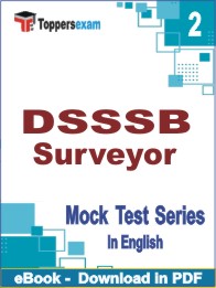 DSSSB Surveyor Test PDF Book In English - Question Paper