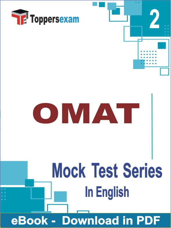 OMAT Test PDF Book In English - Question Paper