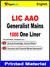 LIC AAO Generalist Mains One Liner Book in English
