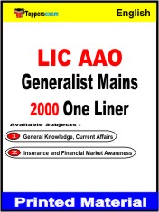 LIC AAO Generalist Mains One Liner Book in English