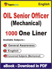 OIL Senior Officer (Mechanical) One Liner Book PDF in English