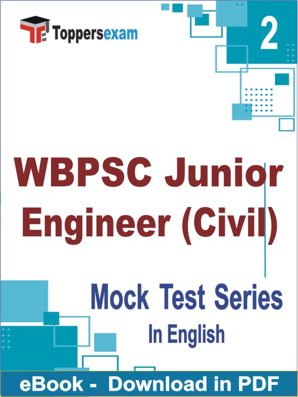 WBPSC Junior Engineer (Civil) Test PDF Book In English - Question Paper