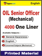 OIL Senior Officer (Mechanical) One Liner Book in English