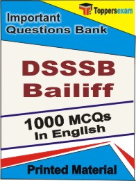 DSSSB Bailiff Book in English - Objective MCQ