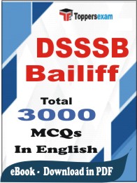 DSSSB Bailiff PDF Book in English - MCQ / Objective Questions