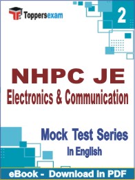 NHPC JE Electronics & Communication Test PDF Book In English - Question Paper