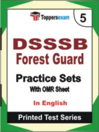 DSSSB Forest Guard Book in English - Mock Test / Practice Set