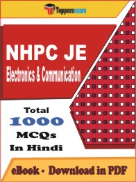 NHPC JE Electronics & Communication PDF Book in Hindi - MCQ / Objective Questions