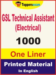 GSL Technical Assistant (Electrical) One Liner Book in English