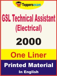 GSL Technical Assistant (Electrical) One Liner Book in English