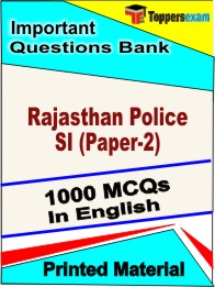 Rajasthan Police SI (Paper-2) Book in English - Objective MCQ