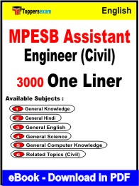MPESB Assistant Engineer (Civil) One Liner Book PDF in English