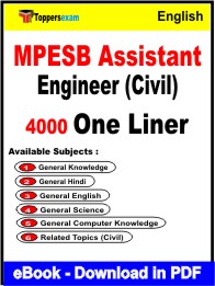 MPESB Assistant Engineer (Civil) One Liner Book PDF in English