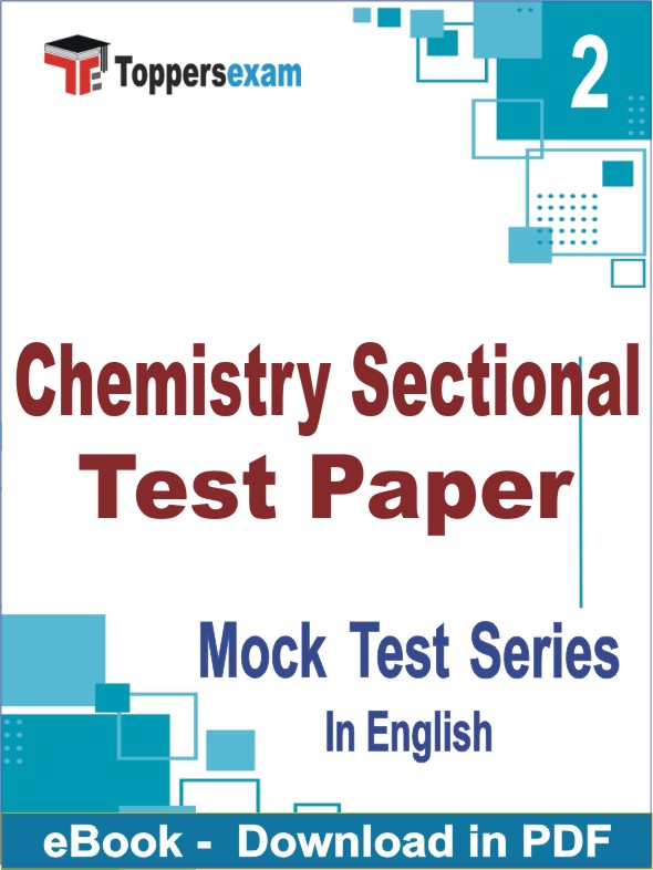Chemistry Sectional Test Paper Test PDF Book In English - Question Paper