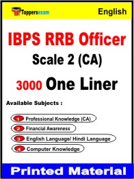 IBPS RRB Officer Scale 2 (CA) One Liner Book in English