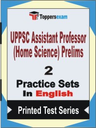 UPPSC Assistant Professor (Home Science) Prelims Book in English - Question Paper / Practice Set