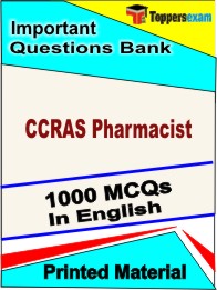 CCRAS Pharmacist Book in English - Objective MCQ