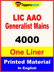 LIC AAO Generalist Mains One Liner Book in English