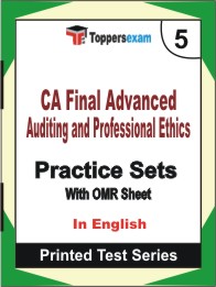 CA Final Advanced Auditing and Professional Ethics Book in English - Mock Test / Practice Set