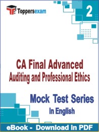 CA Final Advanced Auditing and Professional Ethics PDF Book In English - Question Paper