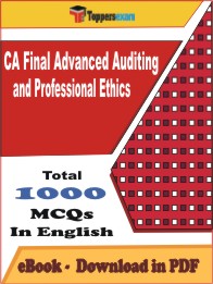 CA Final Advanced Auditing and Professional Ethics PDF Book In English - MCQ / Objective Questions