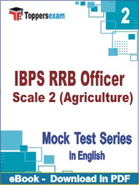 IBPS RRB Officer Scale 2 (Agriculture) Test PDF Book In English - Question Paper