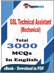 GSL Technical Assistant (Mechanical) PDF Book In English - MCQ / Objective Questions
