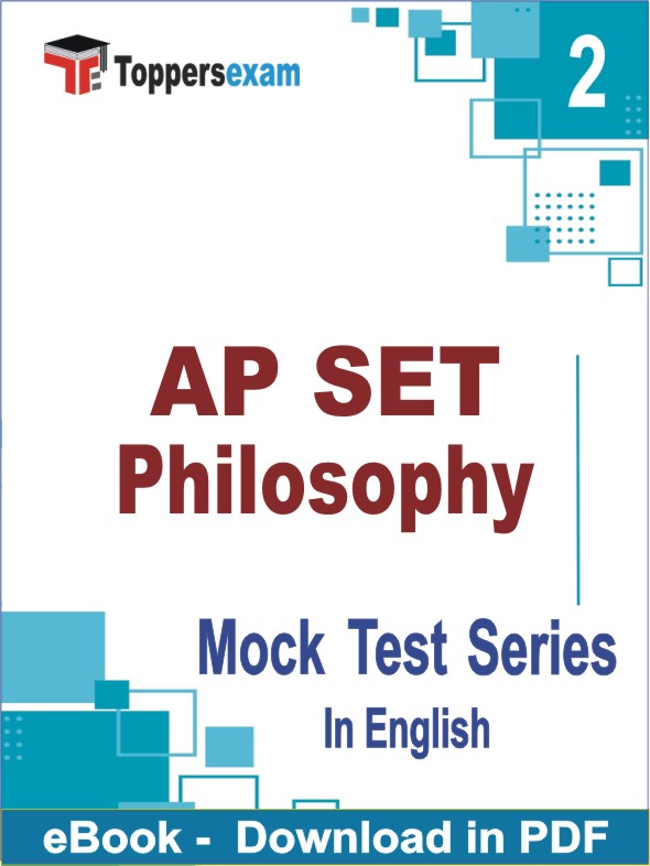 AP SET Philosophy Test PDF Book In English - Question Paper