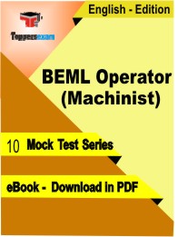 BEML Operator (Machinist) Test PDF Book in English - Mock Test/Practice Set