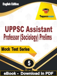 UPPSC Assistant Professor (Sociology) Prelims PDF Book In English - Practice Set