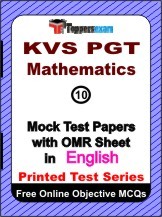 KVS PGT Mathematics Exam Mock Test Papers (Book) in English