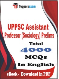 UPPSC Assistant Professor (Sociology) Prelims PDF Book In English - MCQ / Objective Questions