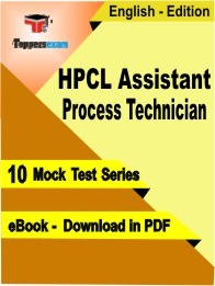 HPCL Assistant Process Technician Test PDF Book In English - Mock Test/Practice Set