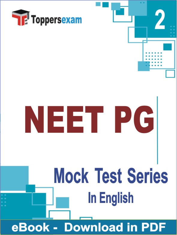 NEET PG Test PDF Book In English - Question Paper