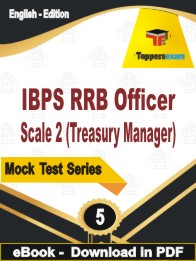 IBPS RRB Officer Scale 2 (Treasury Manager) Test PDF Book In English - Practice Set