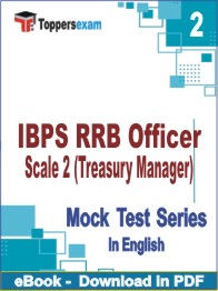 IBPS RRB Officer Scale 2 (Treasury Manager) Test PDF Book In English - Question Paper