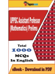 UPPSC Assistant Professor (Mathematics) Prelims PDF Book in English - MCQ / Objective Questions