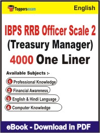 IBPS RRB Officer Scale 2 (Treasury Manager) One Liner Book PDF in English