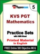 KVS PGT Mathematics Book in English - Mock Test / Practice Set